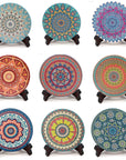 Mandala Wooden Coaster Set 4pcs