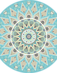 Mandala Wooden Coaster Set 4pcs