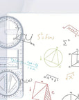 Multifunctional Geometric Plastic Ruler📐