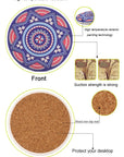 Mandala Wooden Coaster Set 4pcs
