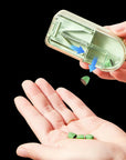 Mini Drug Tablet Medicine Dustproof Divider Organizer Crusher Pill Box