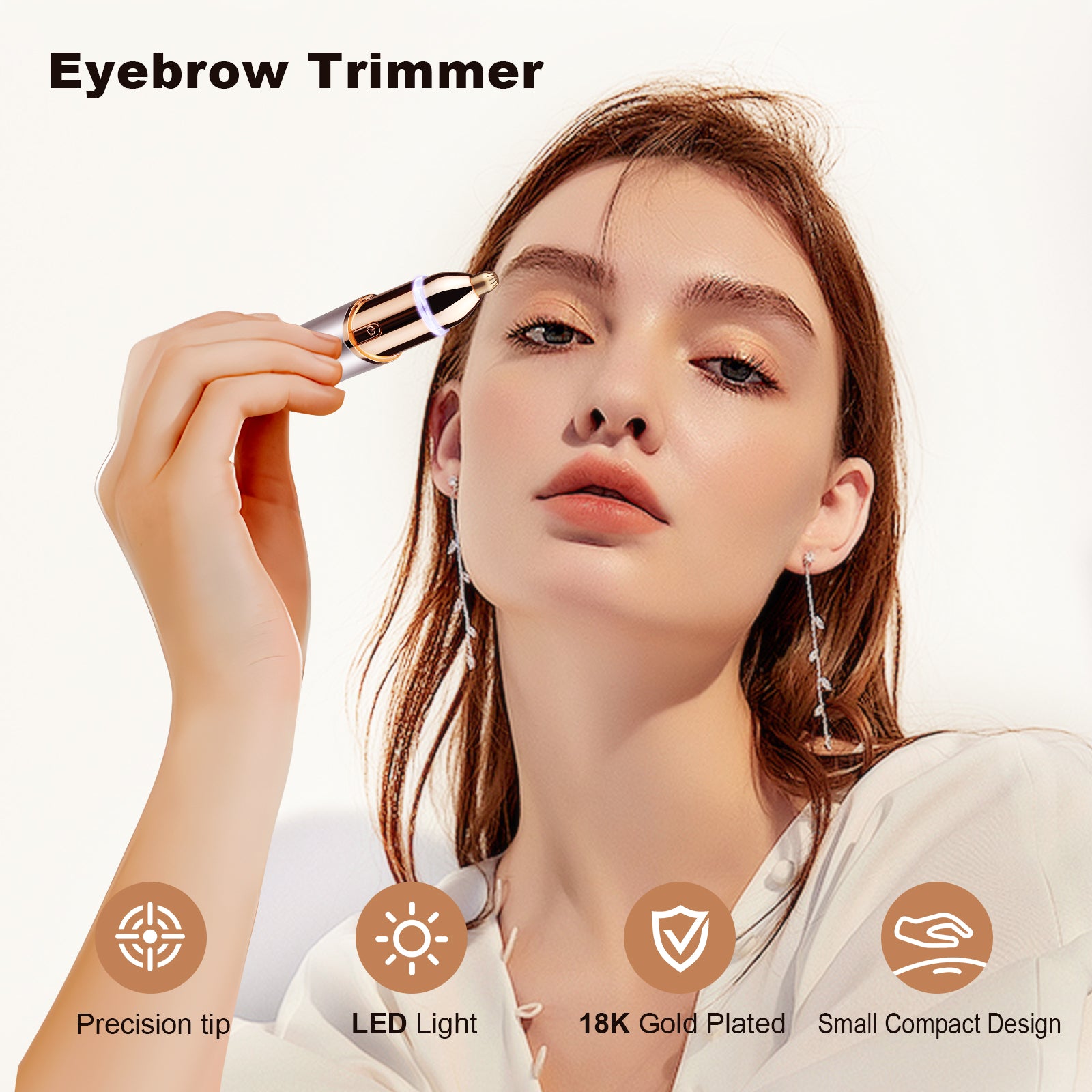 Rechargeable 2 in 1 Eyebrow Trimmer and Face Shavers for Women