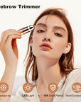 Rechargeable 2 in 1 Eyebrow Trimmer and Face Shavers for Women