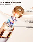 Rechargeable 2 in 1 Eyebrow Trimmer and Face Shavers for Women