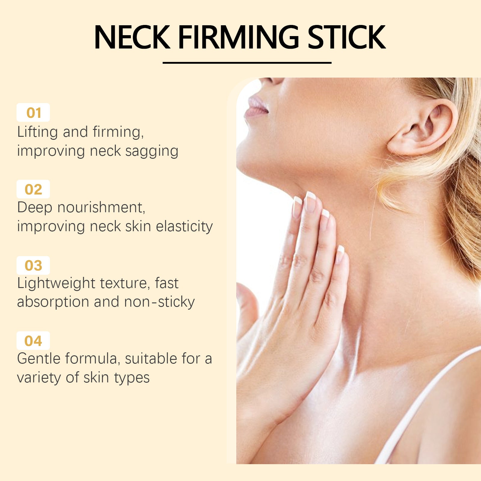Bee Venom Neck Skin Smooth and Delicate Hydrating Elasticity Stick