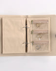 Luxury Leather Portable Jewelry Storage Book