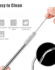EcoClean Tube & Straw Cleaning Brush Set 4PCs