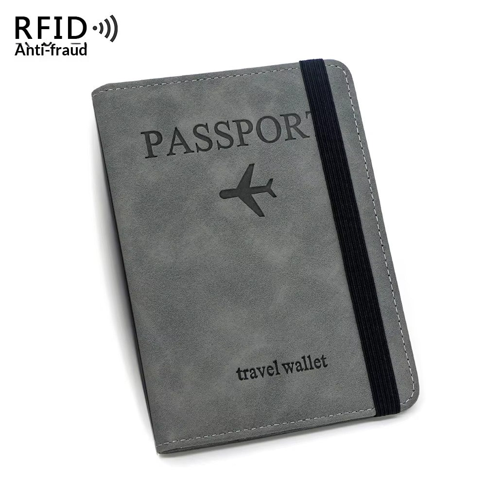 Genuine Leather Travel Passport Holder Wallet