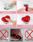 HEART SHAPED TOILET PRESS (PACK OF 3)
