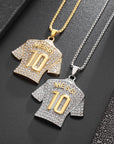 GlitzGoal™ No.10 Messi-Inspired Soccer Pendant Necklace