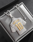 GlitzGoal™ No.10 Messi-Inspired Soccer Pendant Necklace