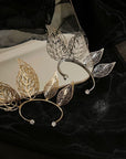 Elf Hollow Leaf Ear Cuffs