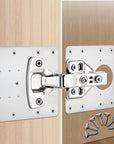 Heavy Duty Hinge Repair Plate with Screws for Cabinet Door & Wardrobe -🔥 Summer Sale