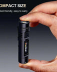 Multifunctional Mini Flashlight Keychain Made of Aluminum Alloy