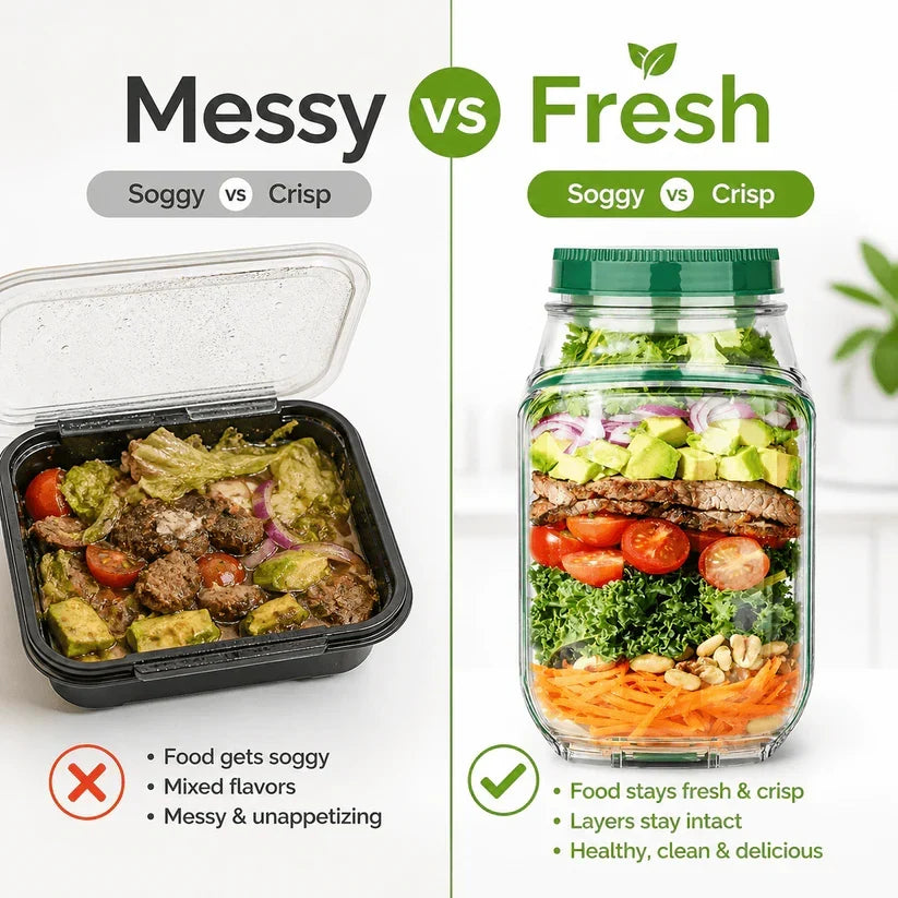 NutriFresh All-in-One Salad Jar