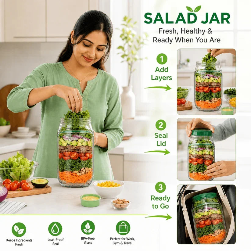 NutriFresh All-in-One Salad Jar