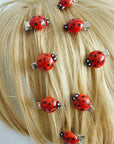 Ladybug Hair Clips