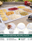 Universal Hygienic Sun Drying Mat for Masala, Haldi, Rice and more