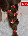 Ladybug Hair Clips