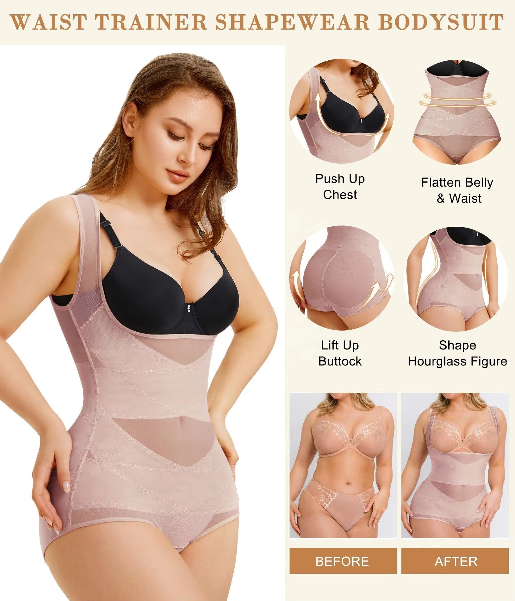 Hot Sale Bust Mesh Body Shaper