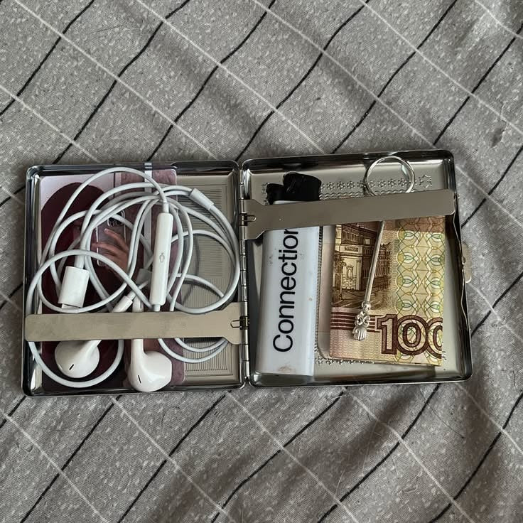 Stainless Steel Cigraette &amp; Card Holder Wallet For Men