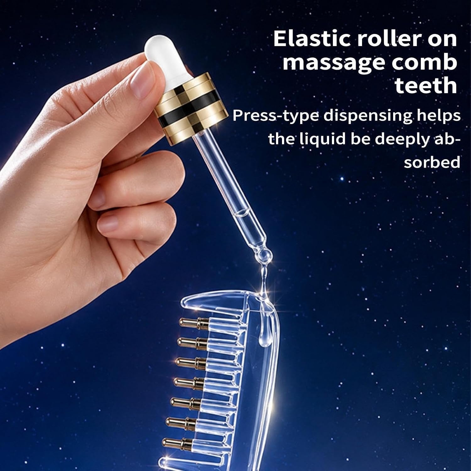 Scalp Oil Dispenser Comb