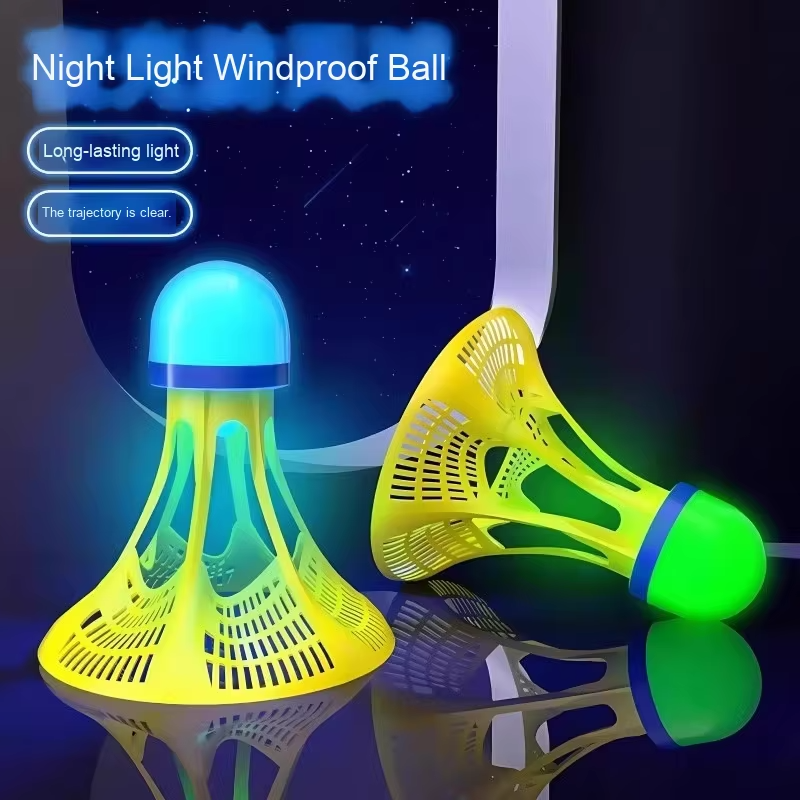 Glow LED Shuttlecock Set for Night Play