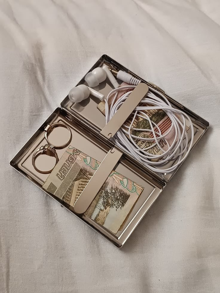 Stainless Steel Cigraette &amp; Card Holder Wallet For Men