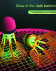 Glow LED Shuttlecock Set for Night Play