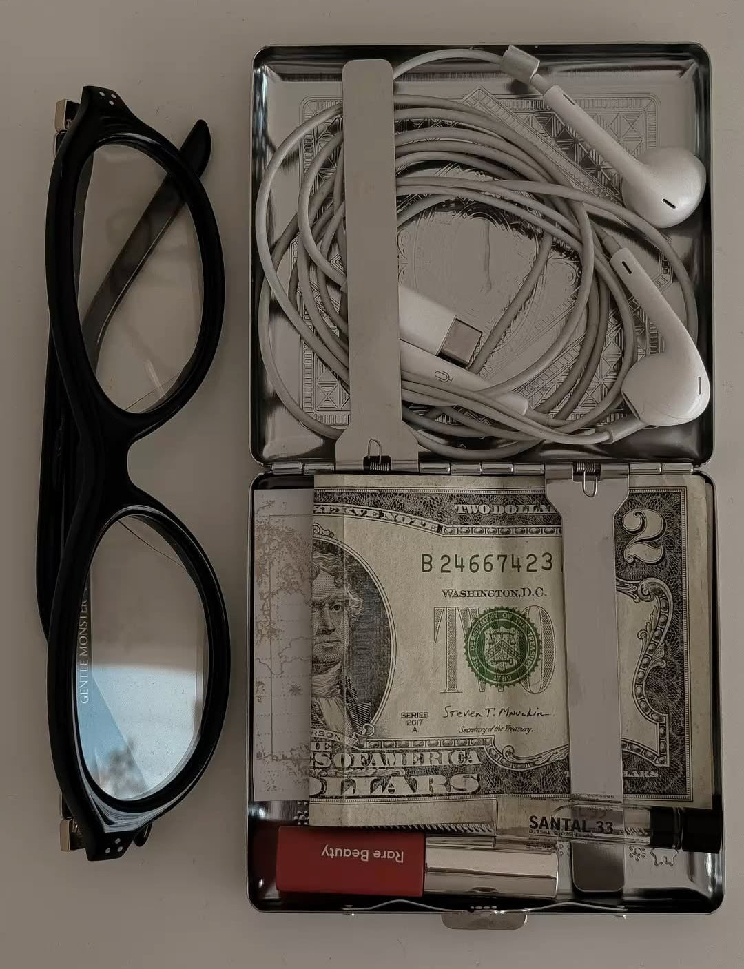 Stainless Steel Cigraette &amp; Card Holder Wallet For Men
