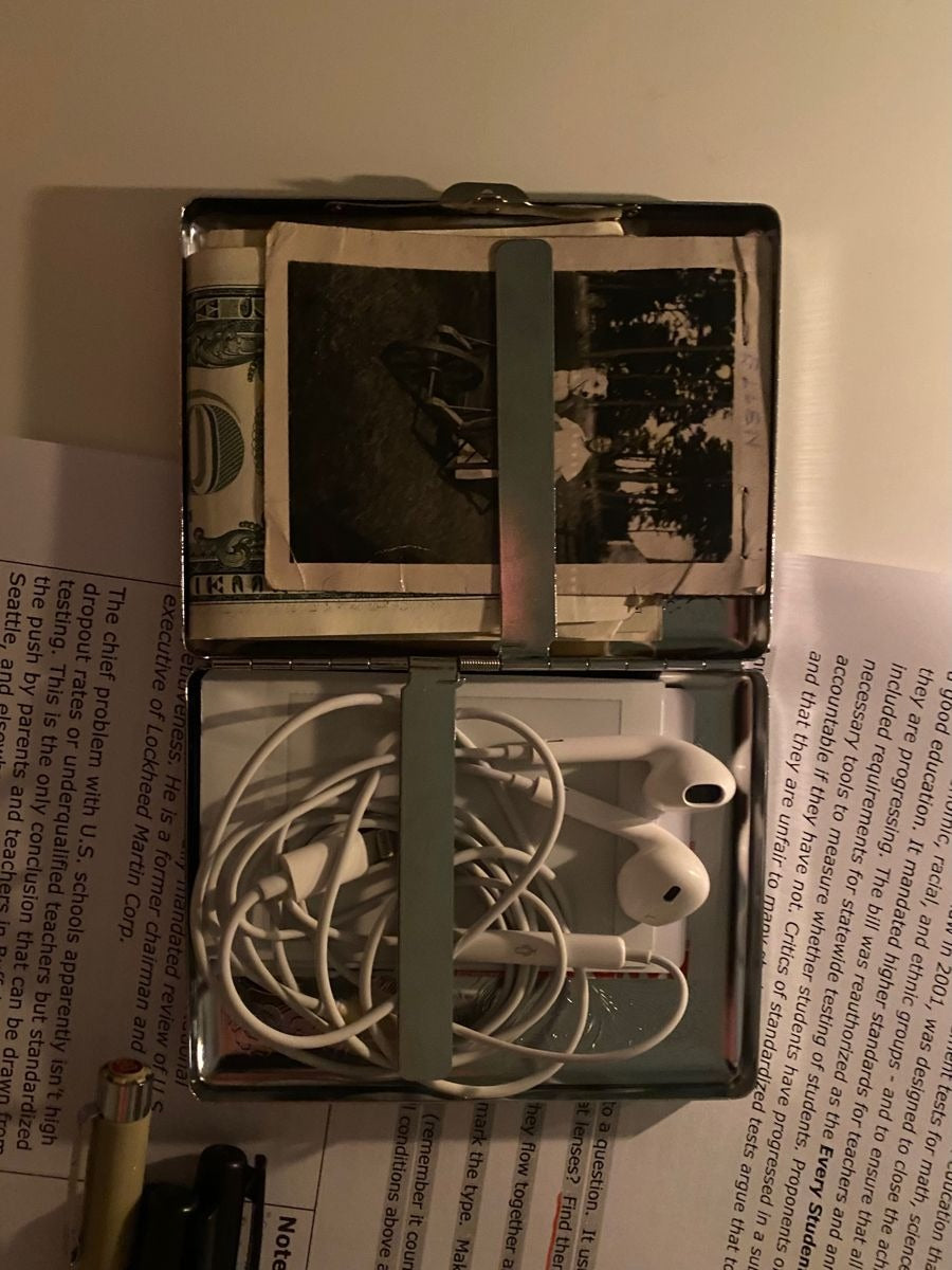 Stainless Steel Cigraette &amp; Card Holder Wallet For Men