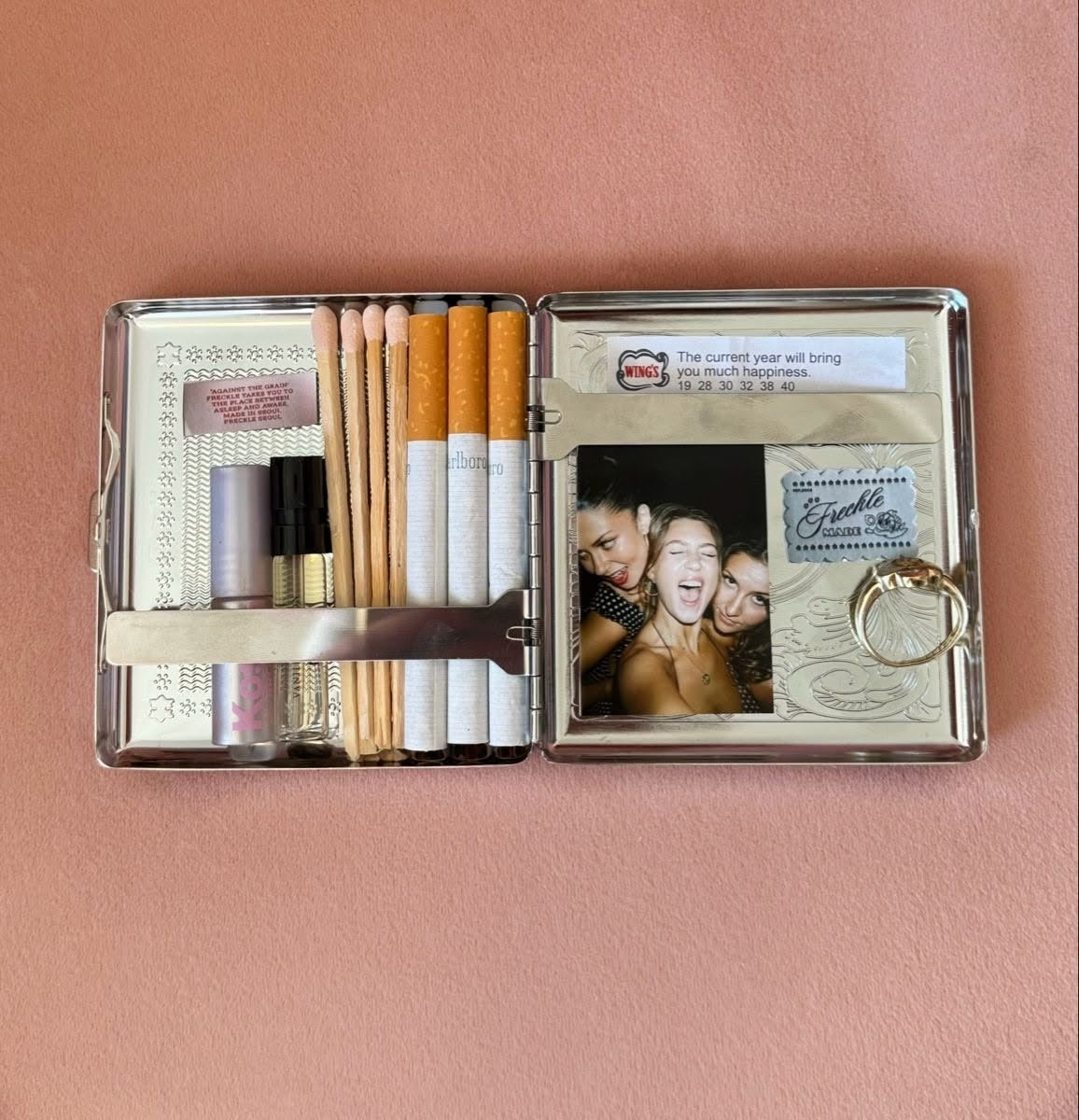 Stainless Steel Cigraette &amp; Card Holder Wallet For Men