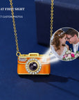 Duoying Gold-Plated Camera Projection Necklace