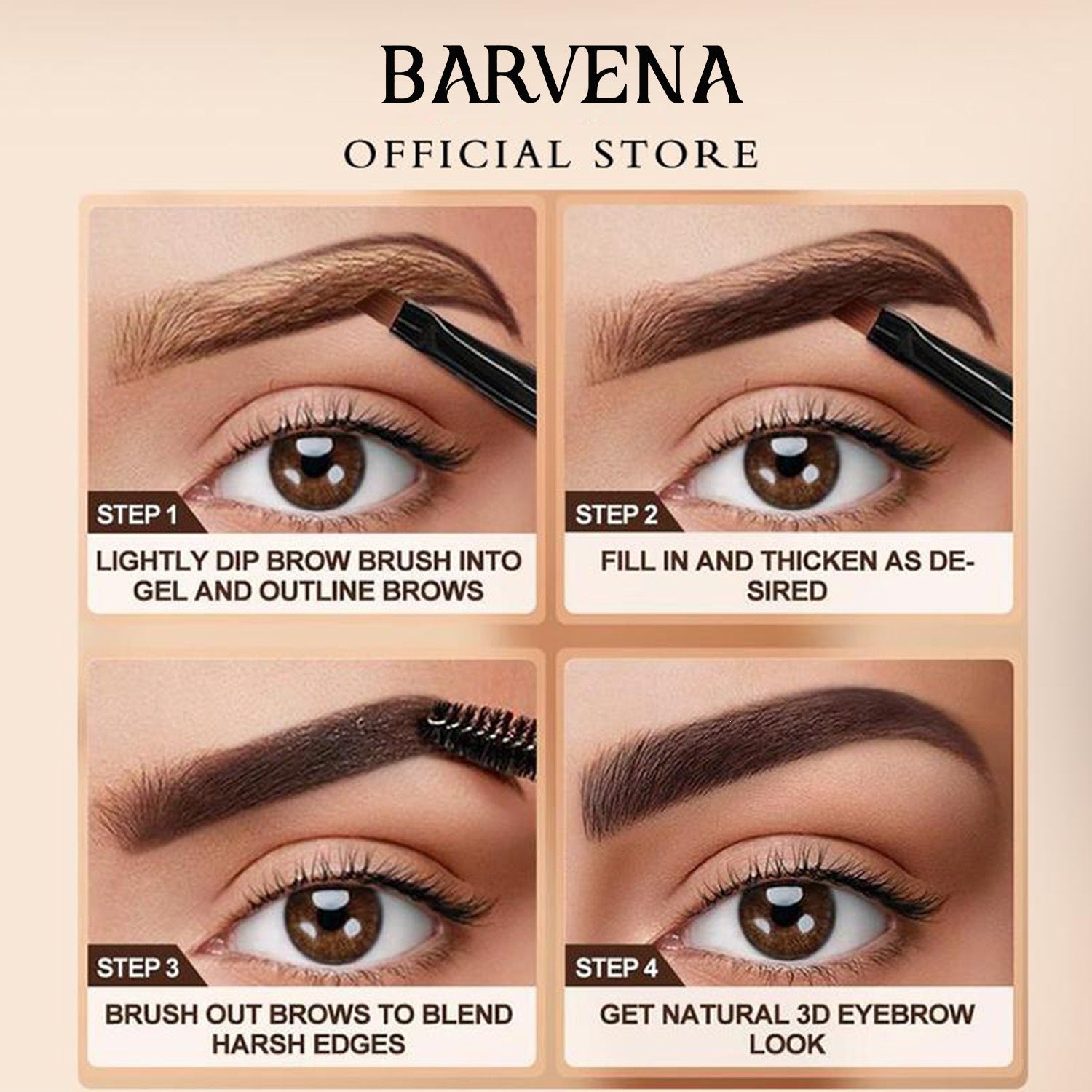 Eyebrow tint kit-long lasting &amp; waterproof brow Dye gel