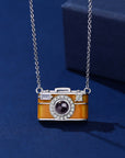 Duoying Gold-Plated Camera Projection Necklace