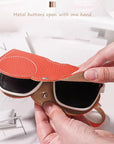 Leather Sunglasses Pouch – Travel-Ready