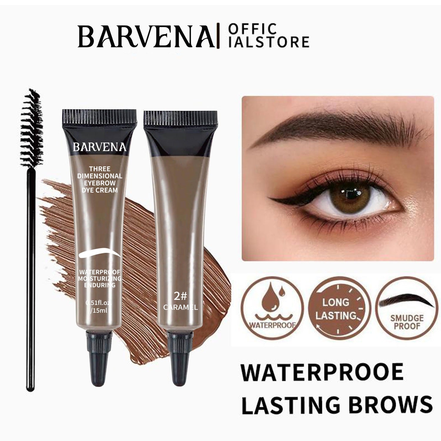 Eyebrow tint kit-long lasting &amp; waterproof brow Dye gel