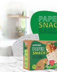 Multi-Purpose Paper Snack Bags with Sealing Stickers